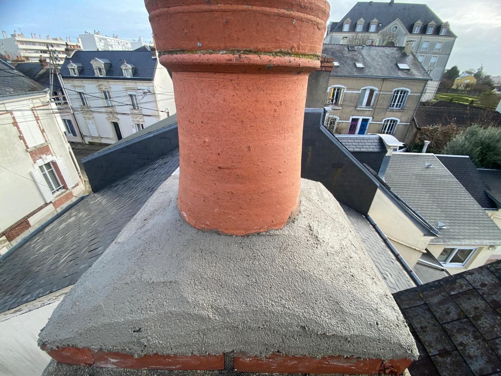 Cimentation de chapeau de cheminée à Sablé-sur-Sarthe